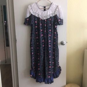 Floral Loke Print Vintage Muumuu